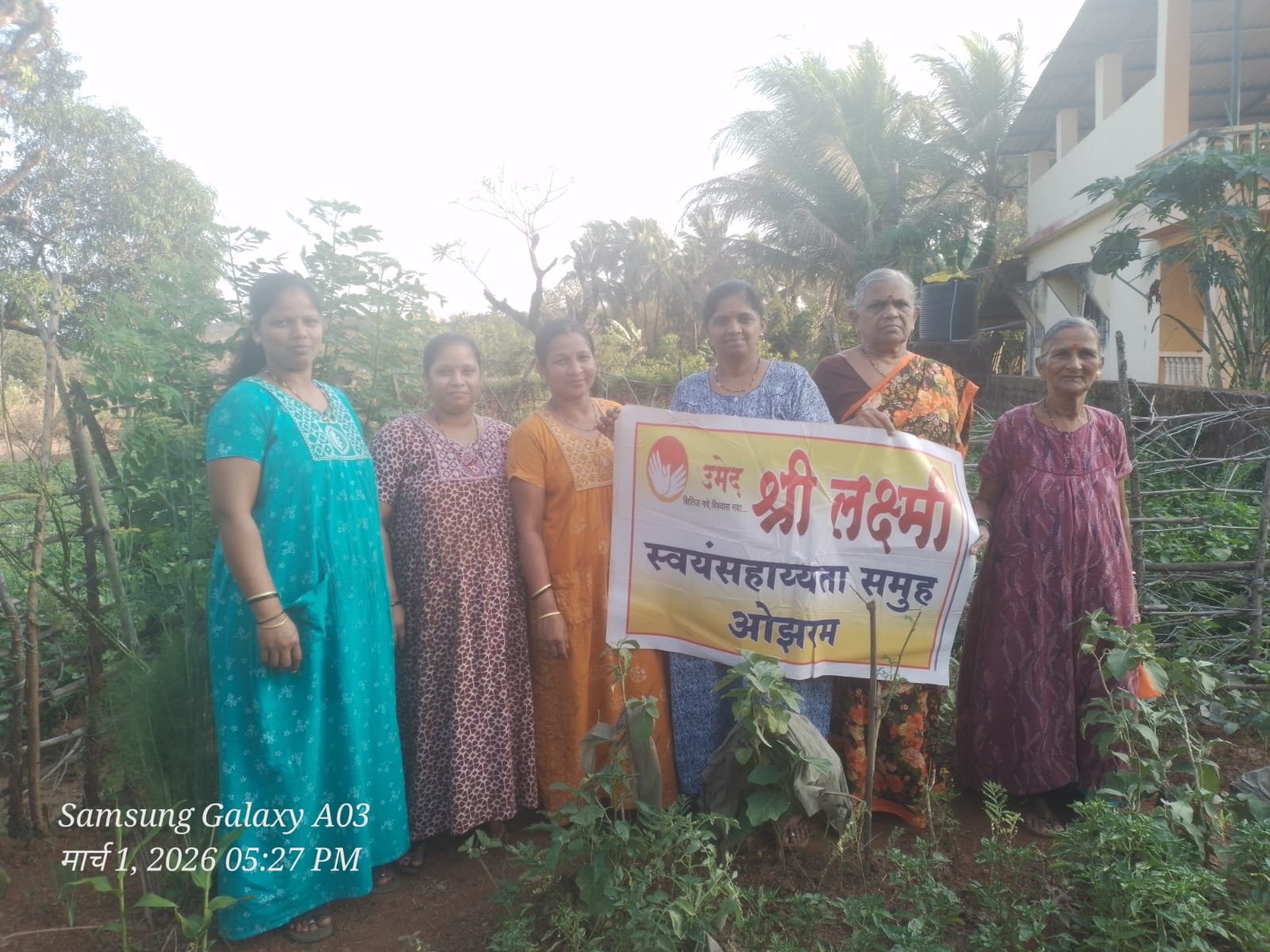 श्री लक्ष्मी स्वयंसहाय्यता समूह ओझरम तर्फे भाजीपाला लागवड (3)